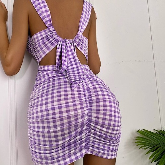 *NEW* Plaid Wrap Dress - Picture 1 of 4